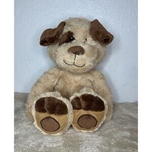 Animal Adventure Puppy Dog Tan Brown Stuffed Patch On Eye 2018